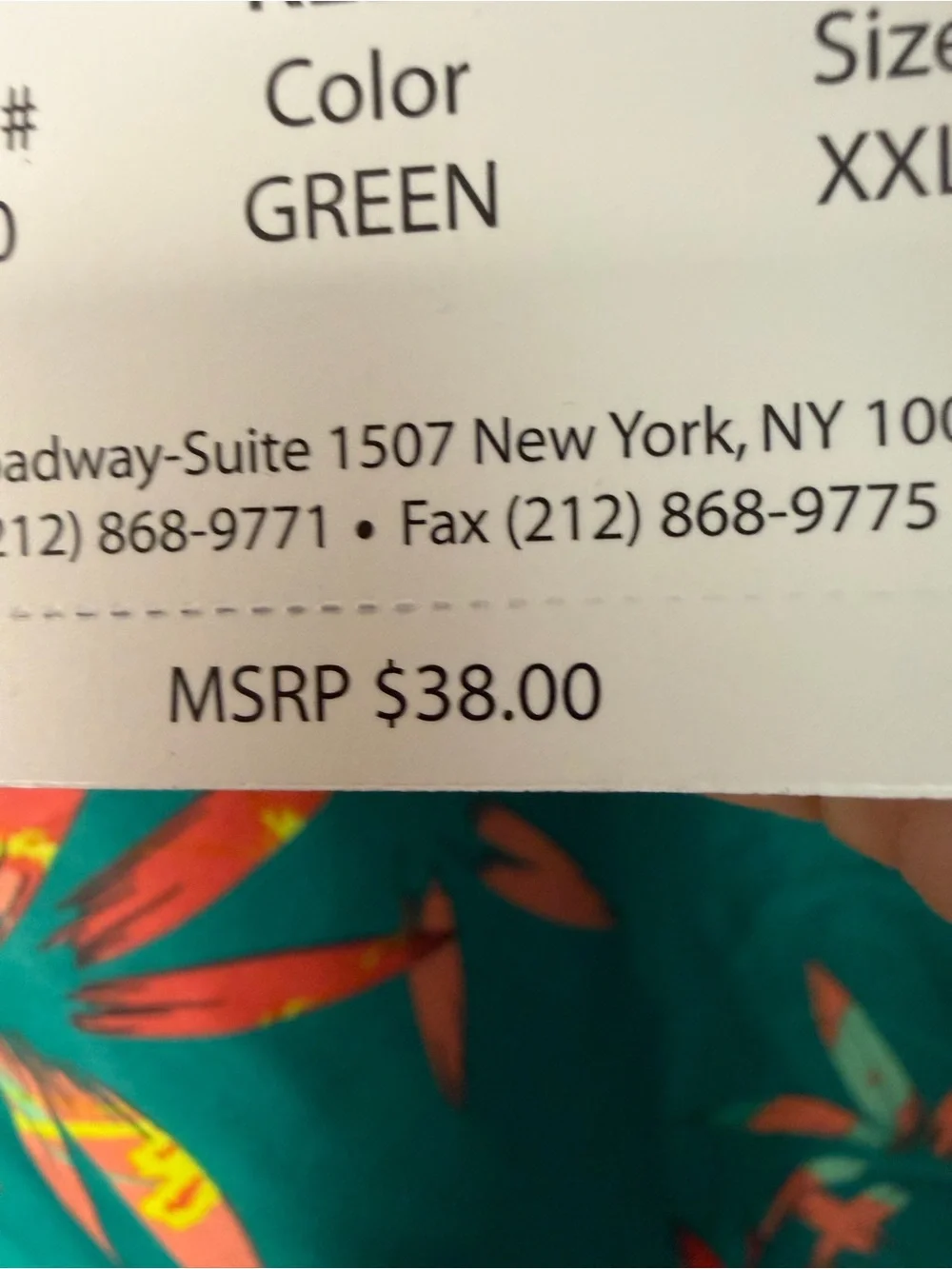 Kavu men’s size XXL swim shorts swimsuit UPF50+ trunks green tropical $38 new